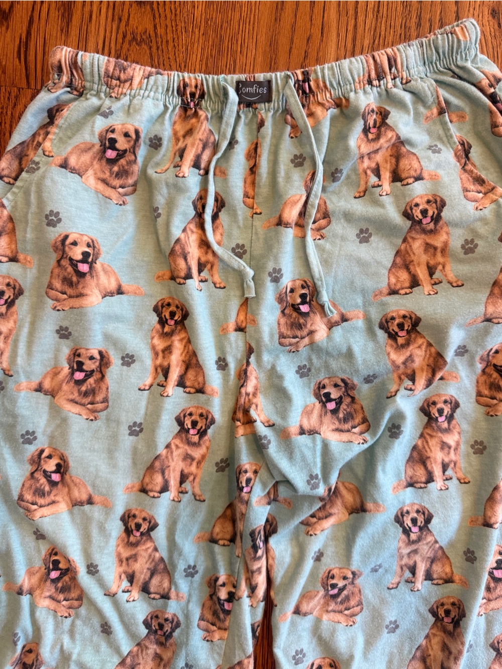 Comfies unisex Light Blue dog lover Labrodore Retriever Pajama Bottoms Large